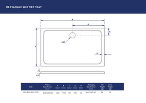 1200X800 Shower Tray