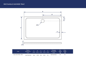 1200X900 Shower Tray