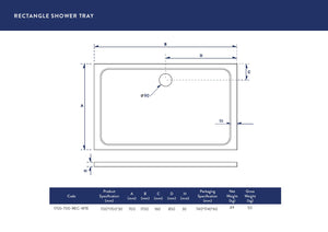 1700X700 Shower Tray