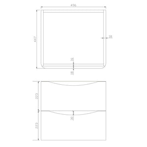 Amina 500 Wall Hung Vanity Unit