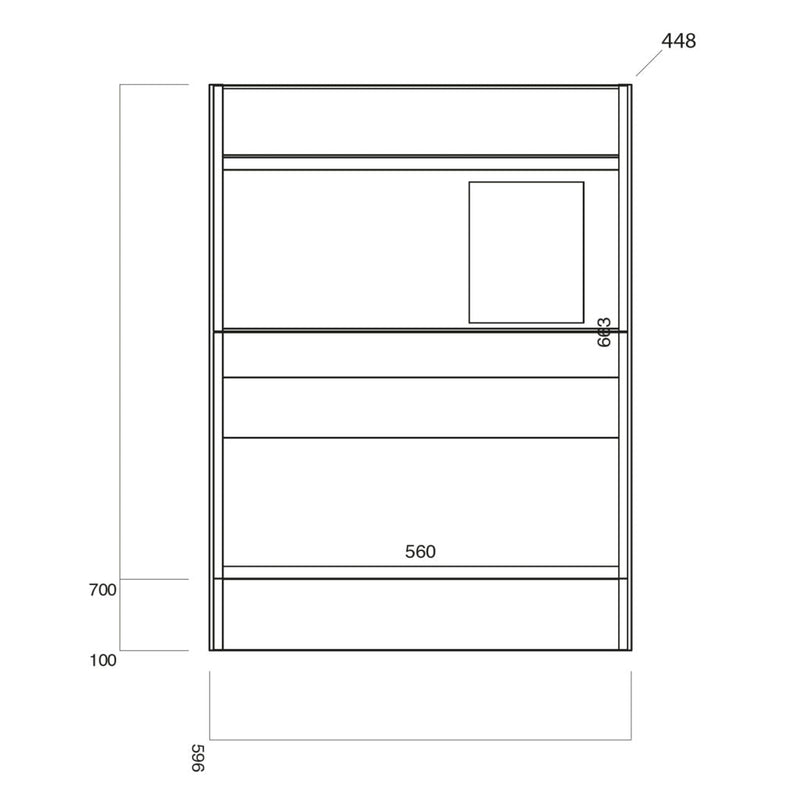 Amina 600 Floor Standing Vanity Unit