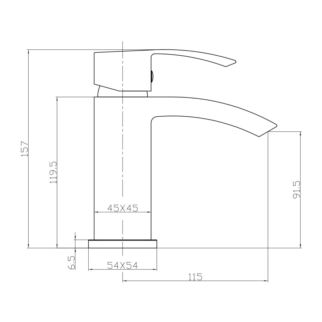 Enzo Basin Mixer Inc Click Waste