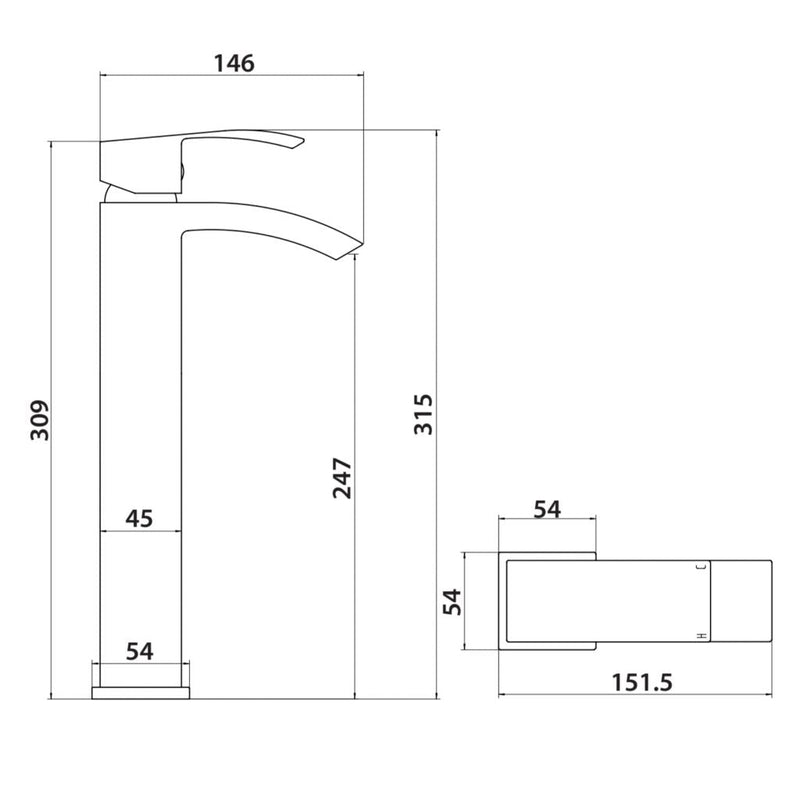 Enzo Tall Basin Mixer