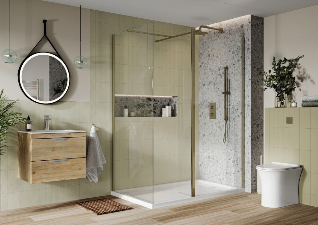 300 Flipper Panel Brushed Brass