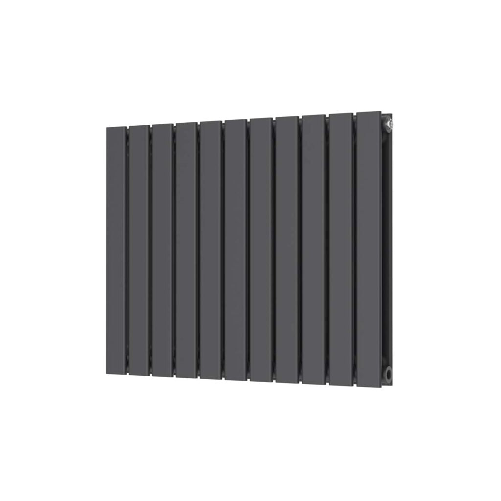 Baron 750X600 Horizontal Anthracite Double Towel Rail