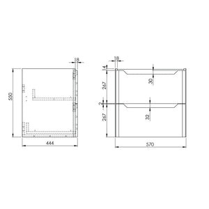 Serena 600 Wall Hung Vanity Unit