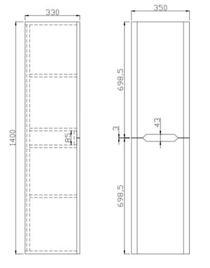 Seena Tall Boy Cabinet