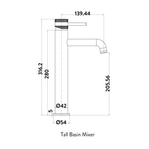 Alpha Tall Basin Mixer