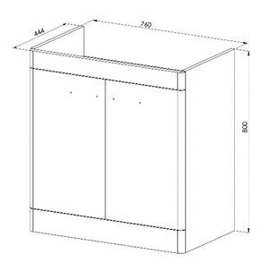 Iris 800 Vanity Unit