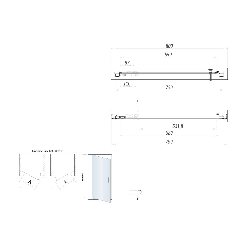 800 Pivot Door