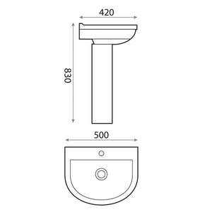 Cheer Basin & Pedestal