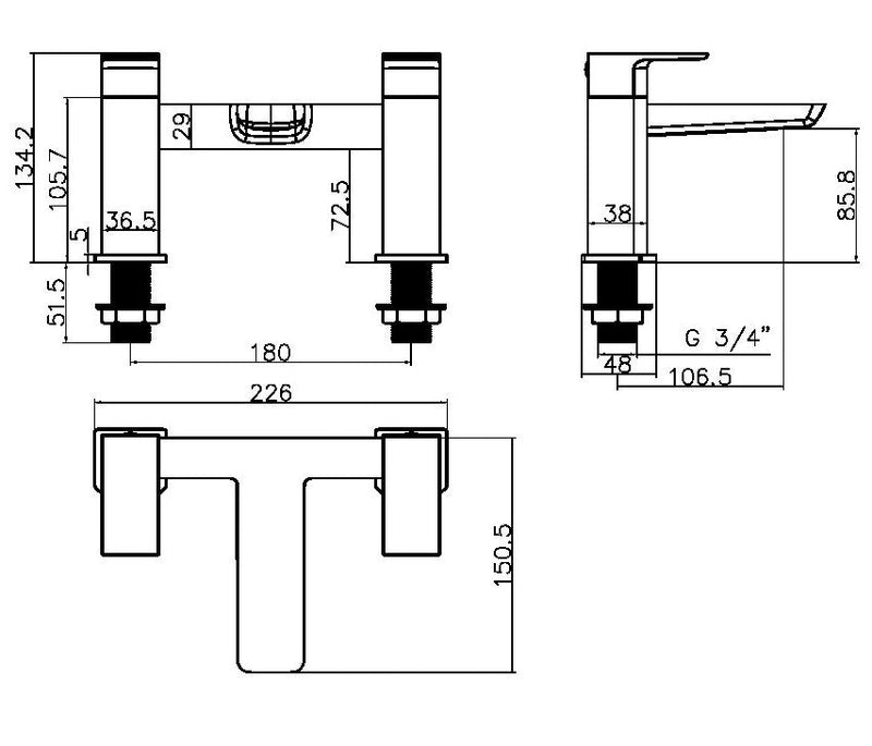 Fluro Tall Basin Mixer