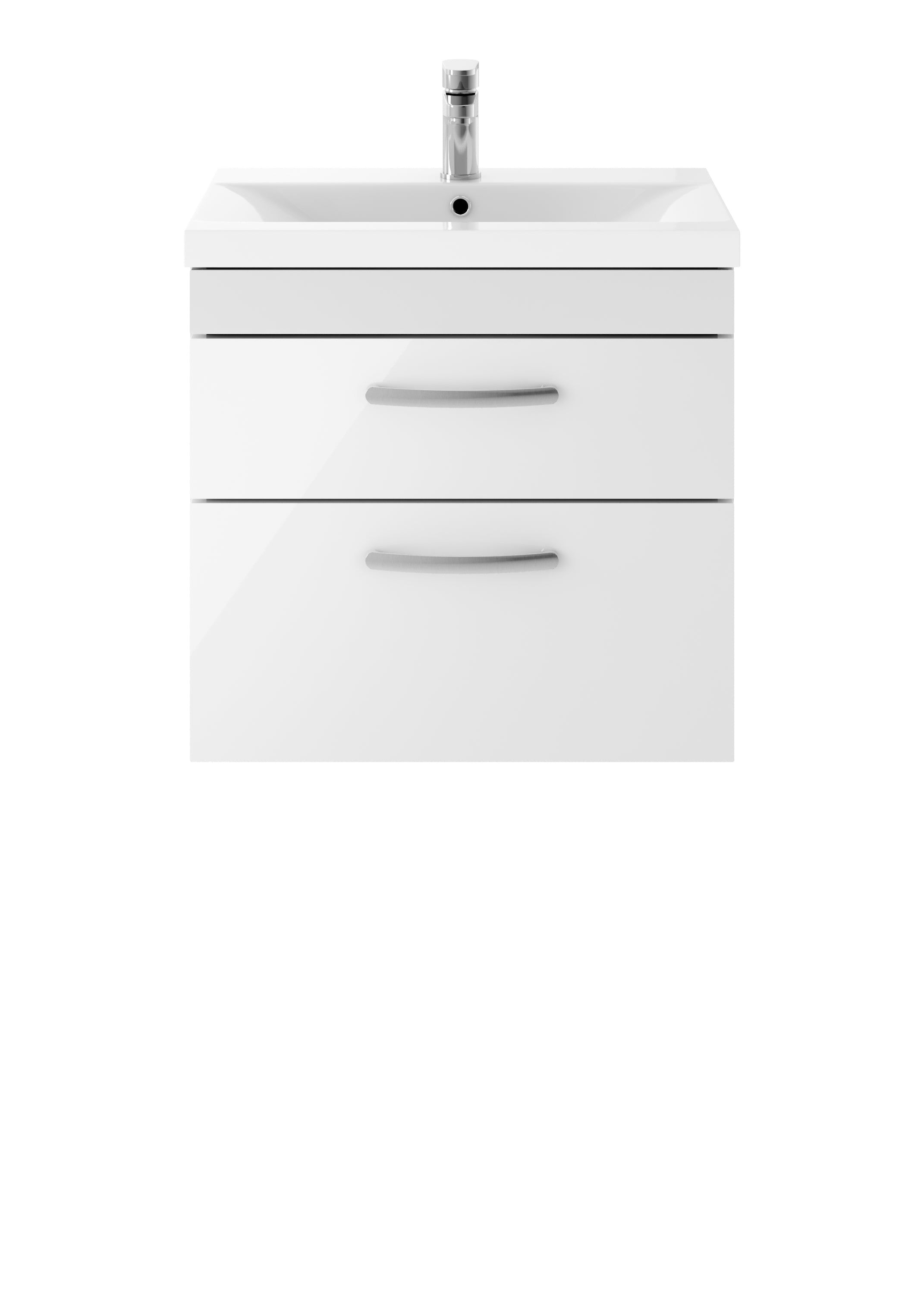 Reina 600mm Wall Hung 2-Drawer Vanity