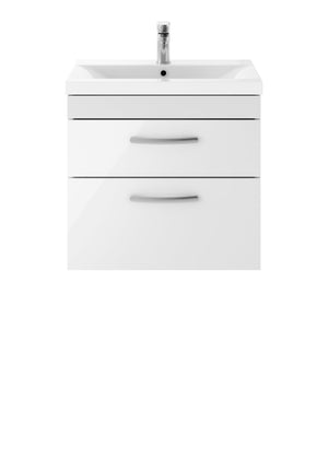 Reina 600mm Wall Hung 2-Drawer Vanity