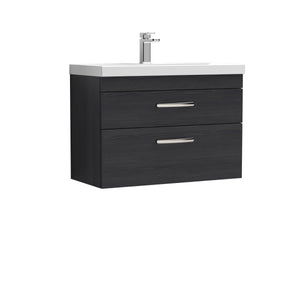 Reina 800mm Wall Hung 2-Drawer Vanity