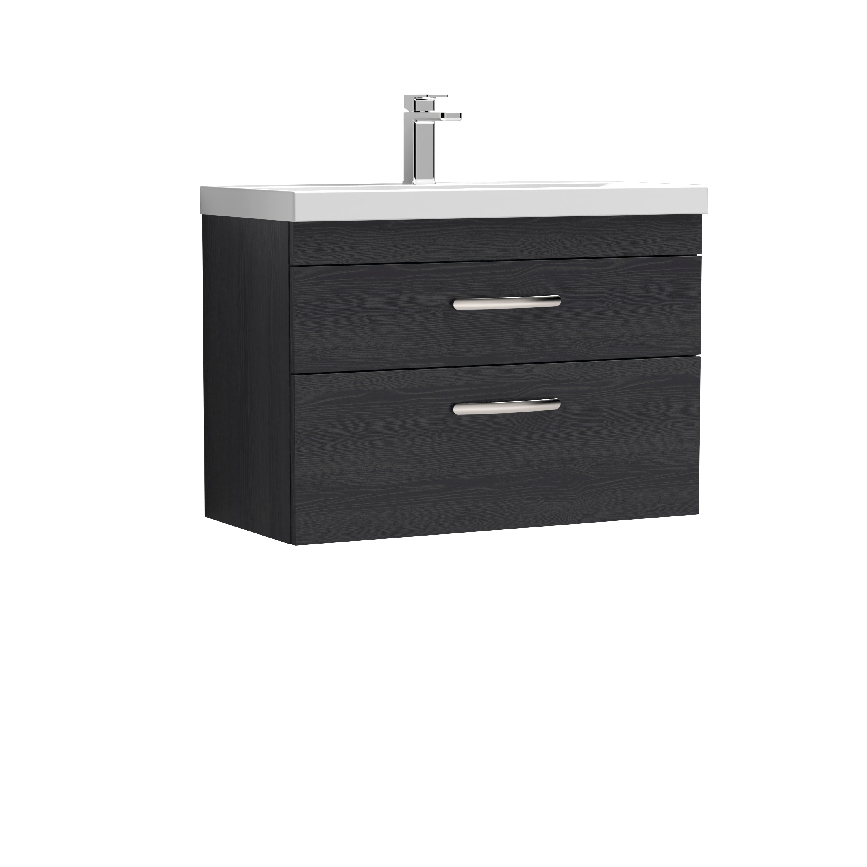 Reina 800mm Wall Hung 2-Drawer Vanity