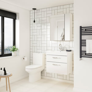 Reina 800mm Wall Hung 2-Drawer Vanity