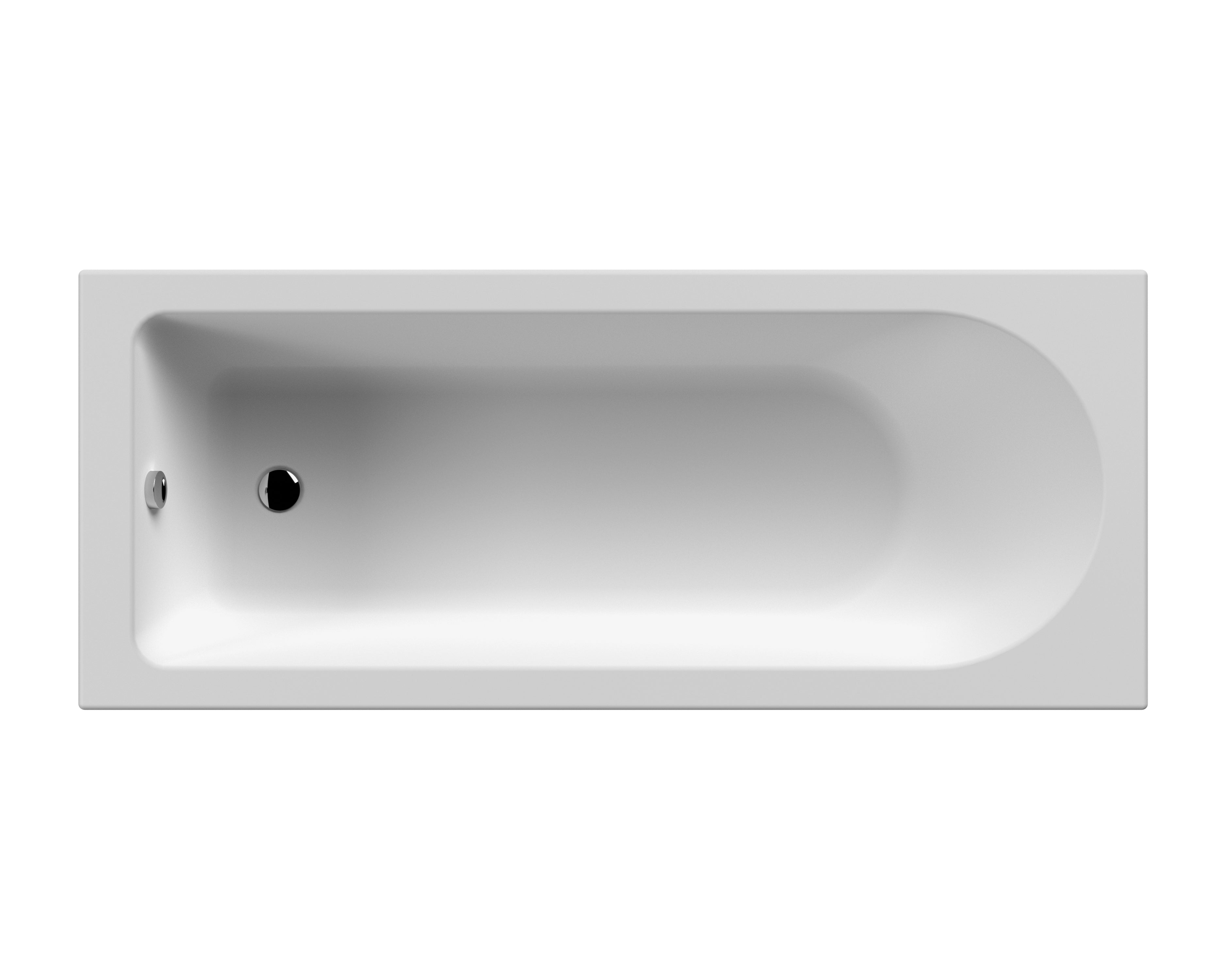 Round 1800mmx800mm Standard Single Ended Bath