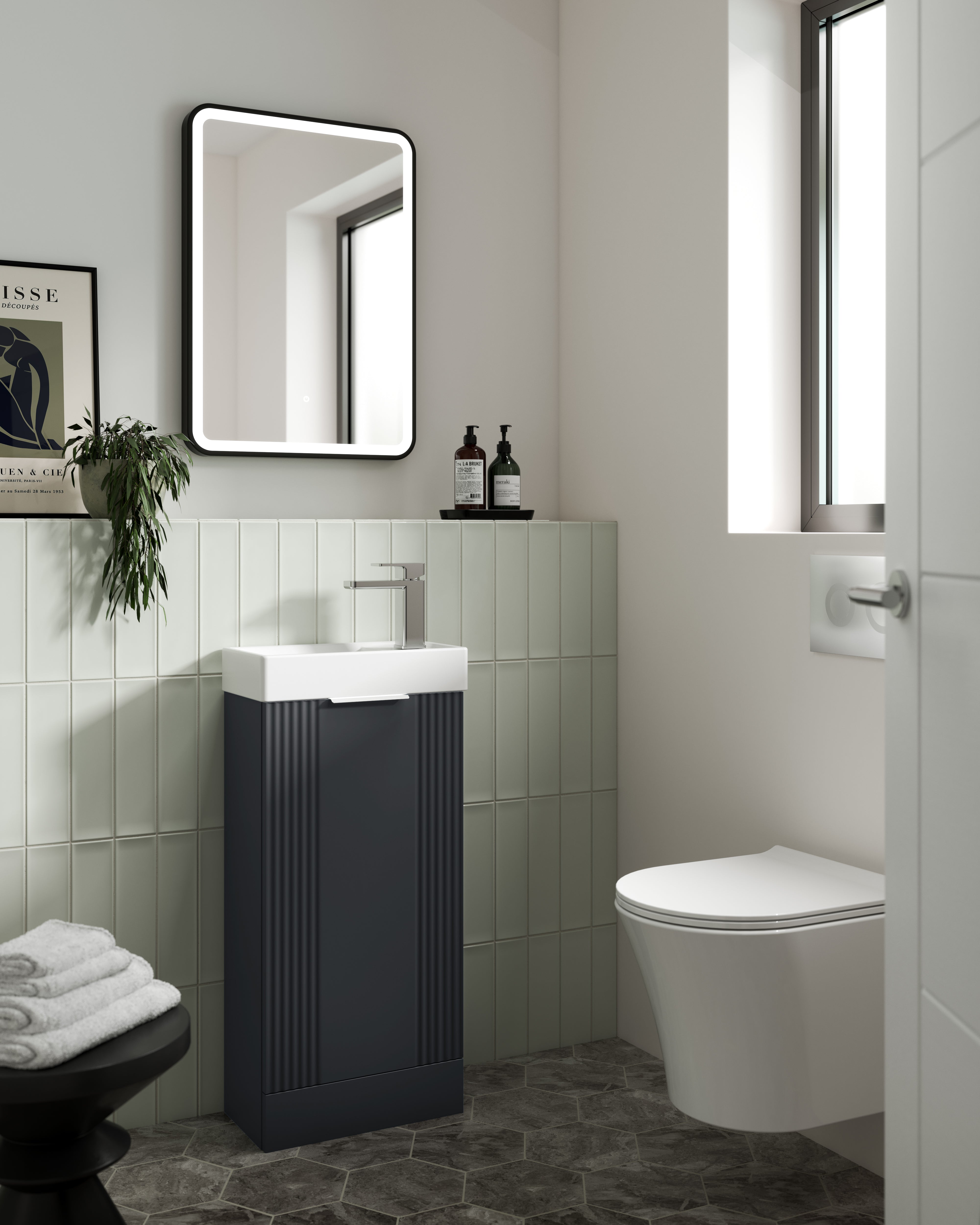 Eco 400mm Floor Standing 1-Door Compact Unit