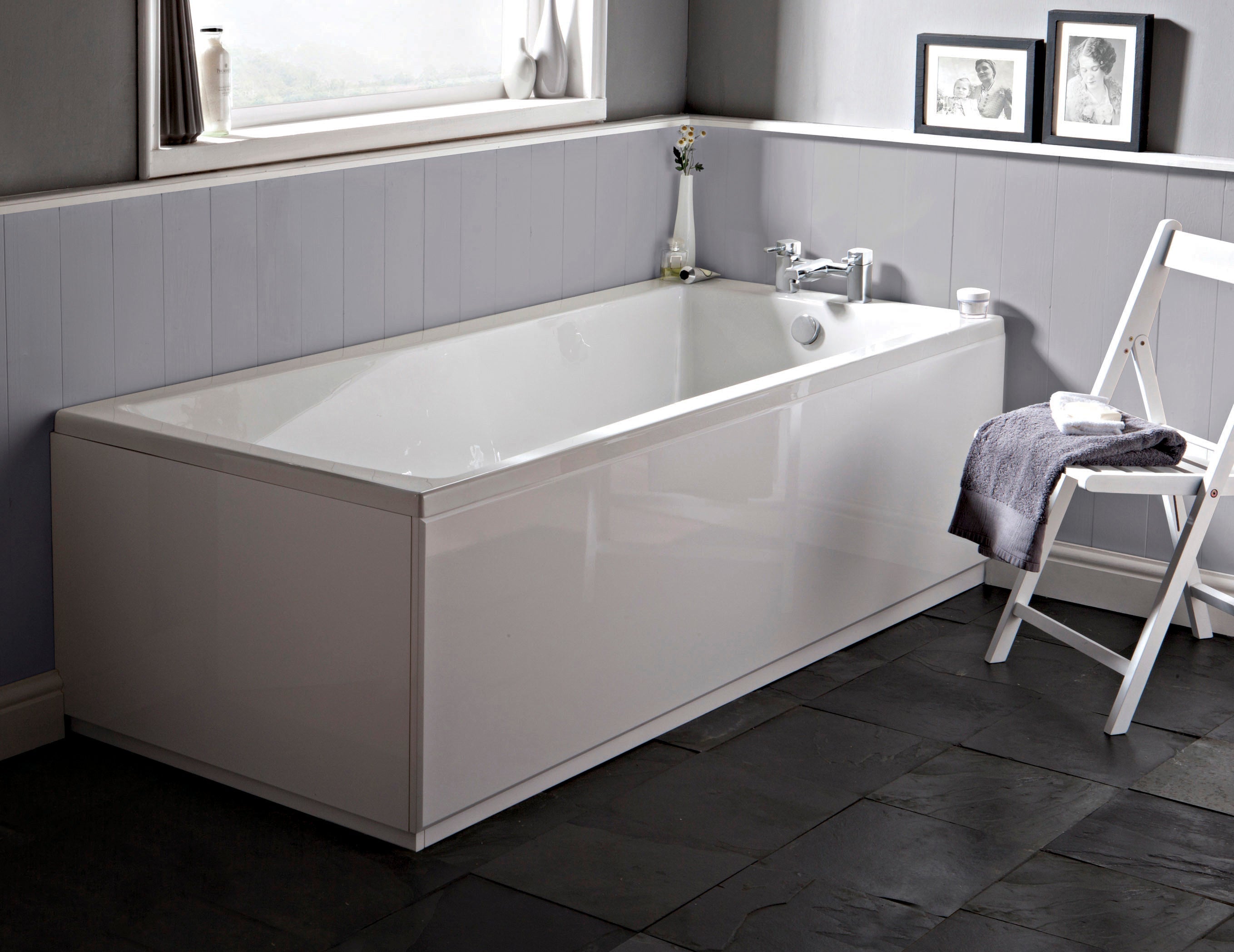 Square Double Ended Bath