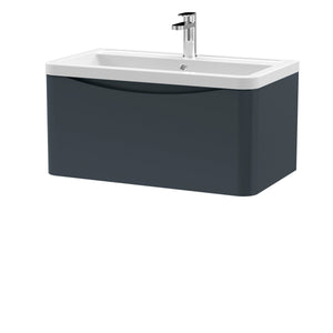 Luna 800mm Wall Hung 1-Drawer Vanity