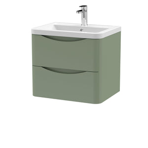 Luna 600mm Wall Hung 2-Drawer Vanity