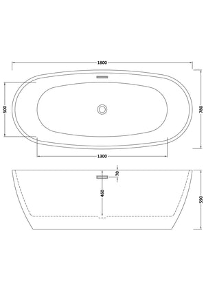 Freestanding Bath 1800mm