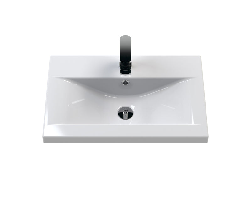 Eco 600mm Wall Hung 1-Drawer Vanity